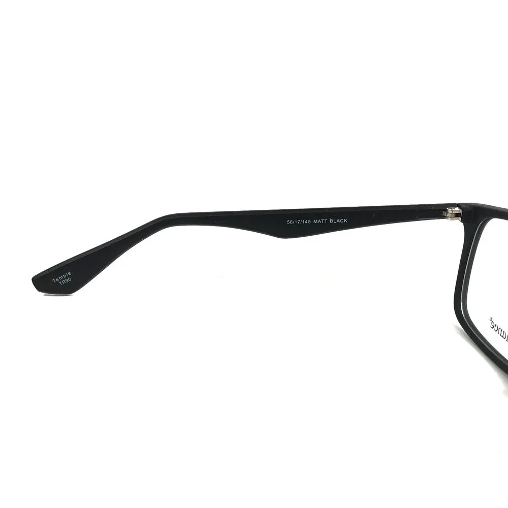 Enhance Eyeglasses Frames 4200 MATT BLACK Matte Black Rectangle 56-17-145